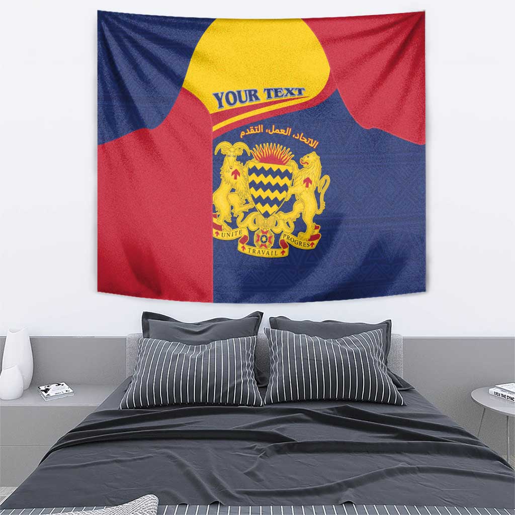 Personalised Chad Tapestry Coat Of Arms - African Pattern