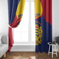 Personalised Chad Window Curtain Coat Of Arms - African Pattern