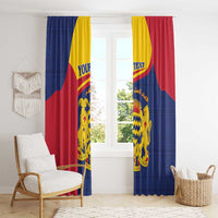 Personalised Chad Window Curtain Coat Of Arms - African Pattern