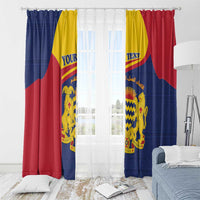 Personalised Chad Window Curtain Coat Of Arms - African Pattern