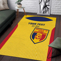 Custom Chad Football Area Rug Allez Les Sao