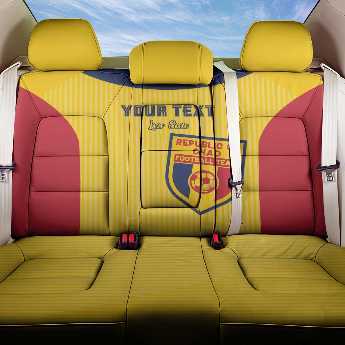 Custom Chad Football Back Car Seat Cover Allez Les Sao