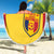 Custom Chad Football Beach Blanket Allez Les Sao