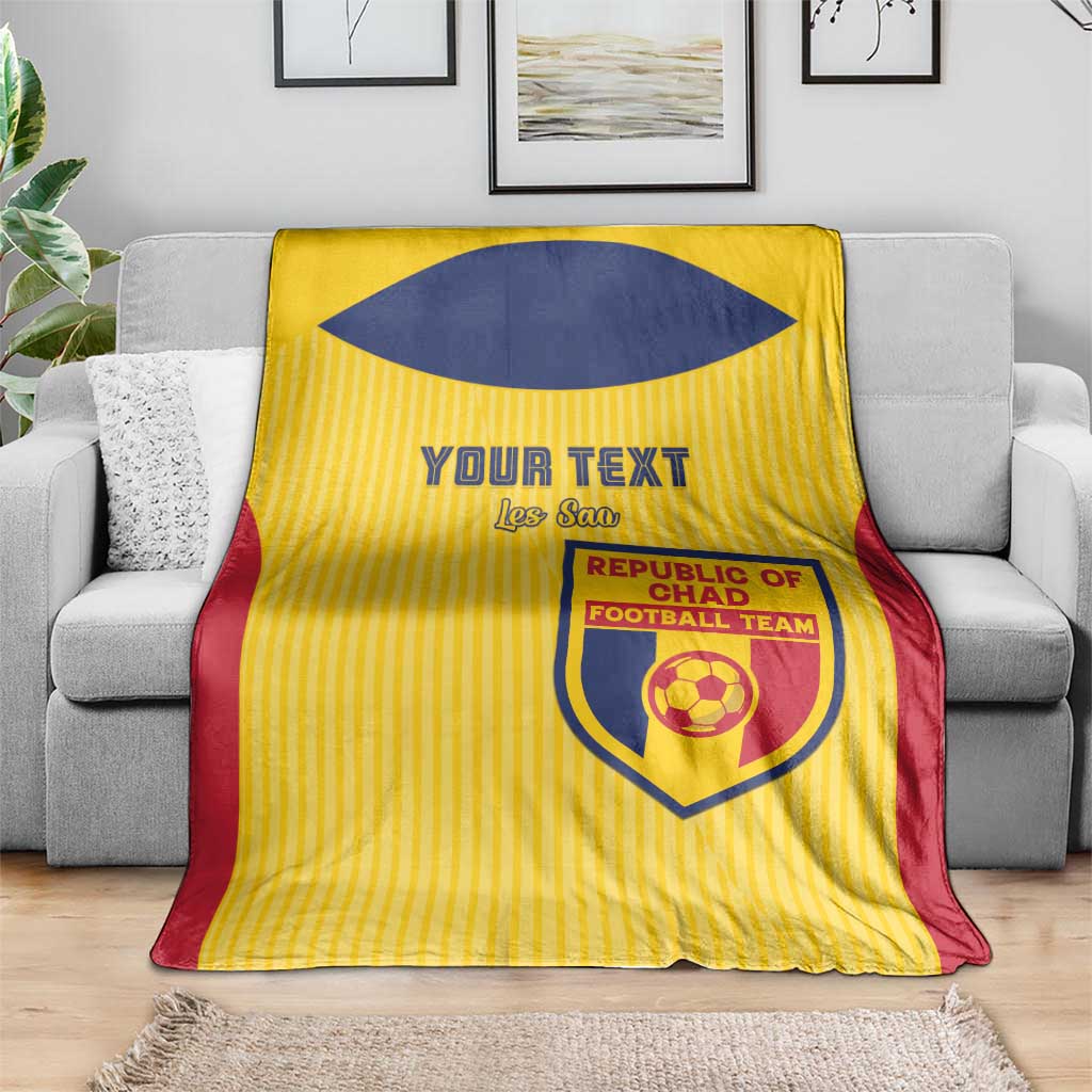 Custom Chad Football Blanket Allez Les Sao