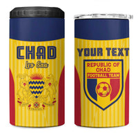 Custom Chad Football 4 in 1 Can Cooler Tumbler Allez Les Sao