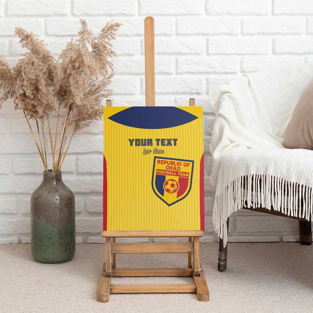 Custom Chad Football Canvas Wall Art Allez Les Sao