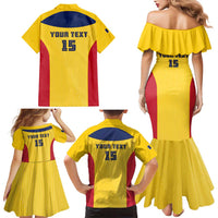 Custom Chad Football Family Matching Mermaid Dress and Hawaiian Shirt Allez Les Sao