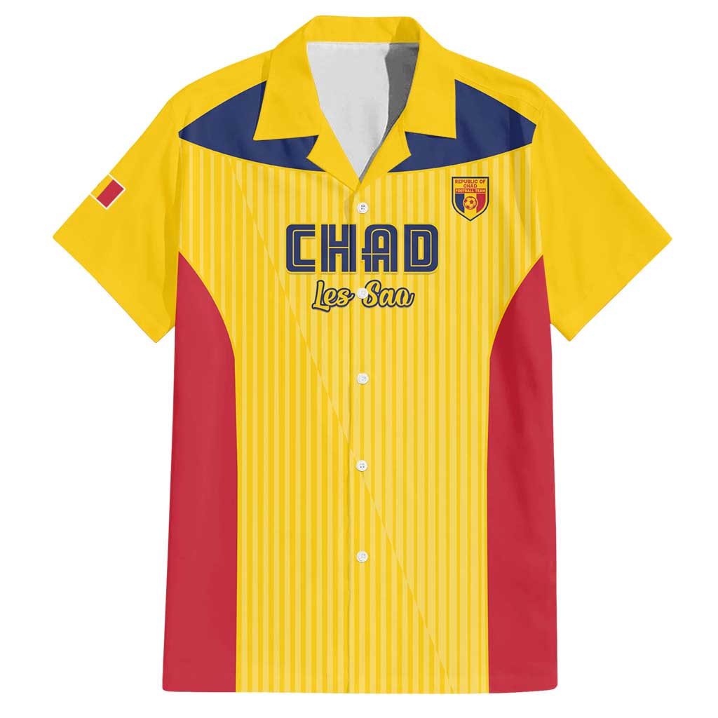 Custom Chad Football Family Matching Puletasi and Hawaiian Shirt Allez Les Sao