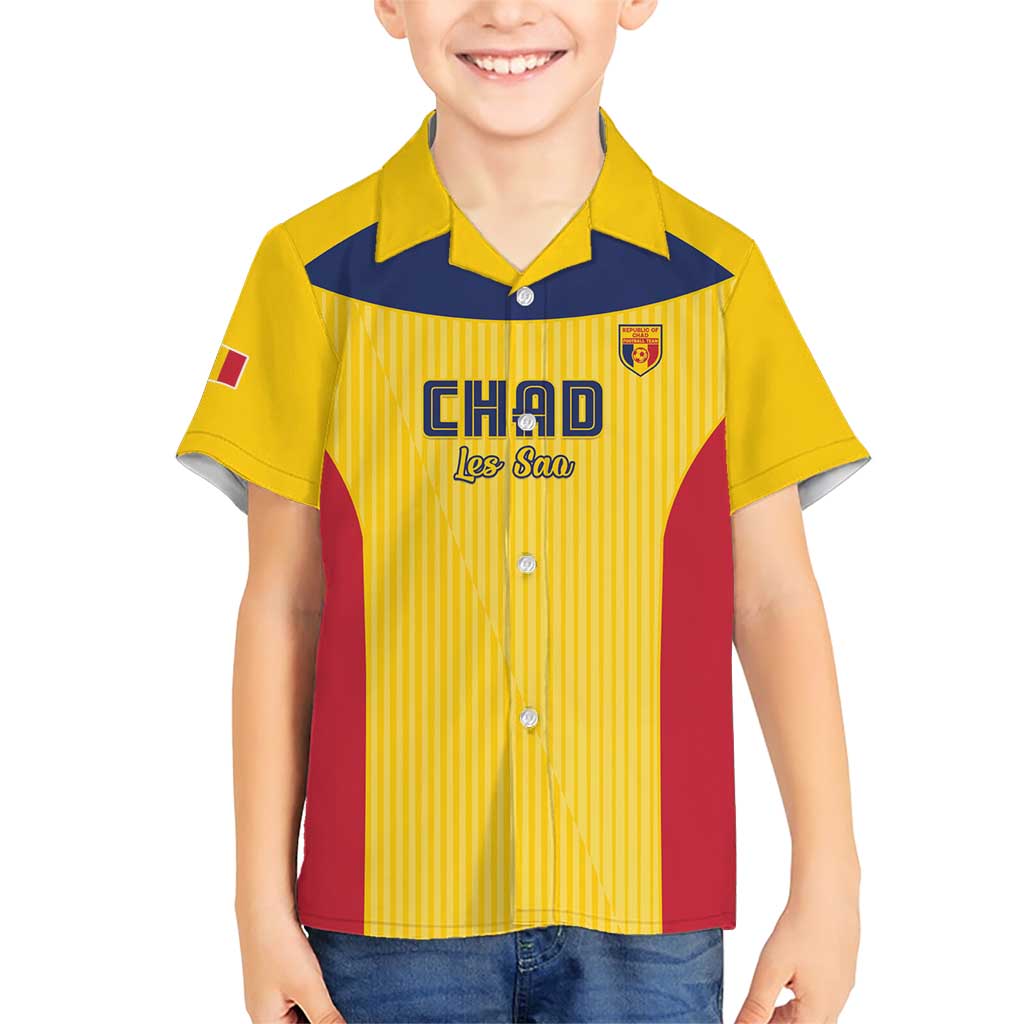 Custom Chad Football Family Matching Short Sleeve Bodycon Dress and Hawaiian Shirt Allez Les Sao