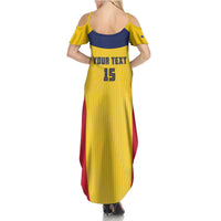 Custom Chad Football Family Matching Summer Maxi Dress and Hawaiian Shirt Allez Les Sao