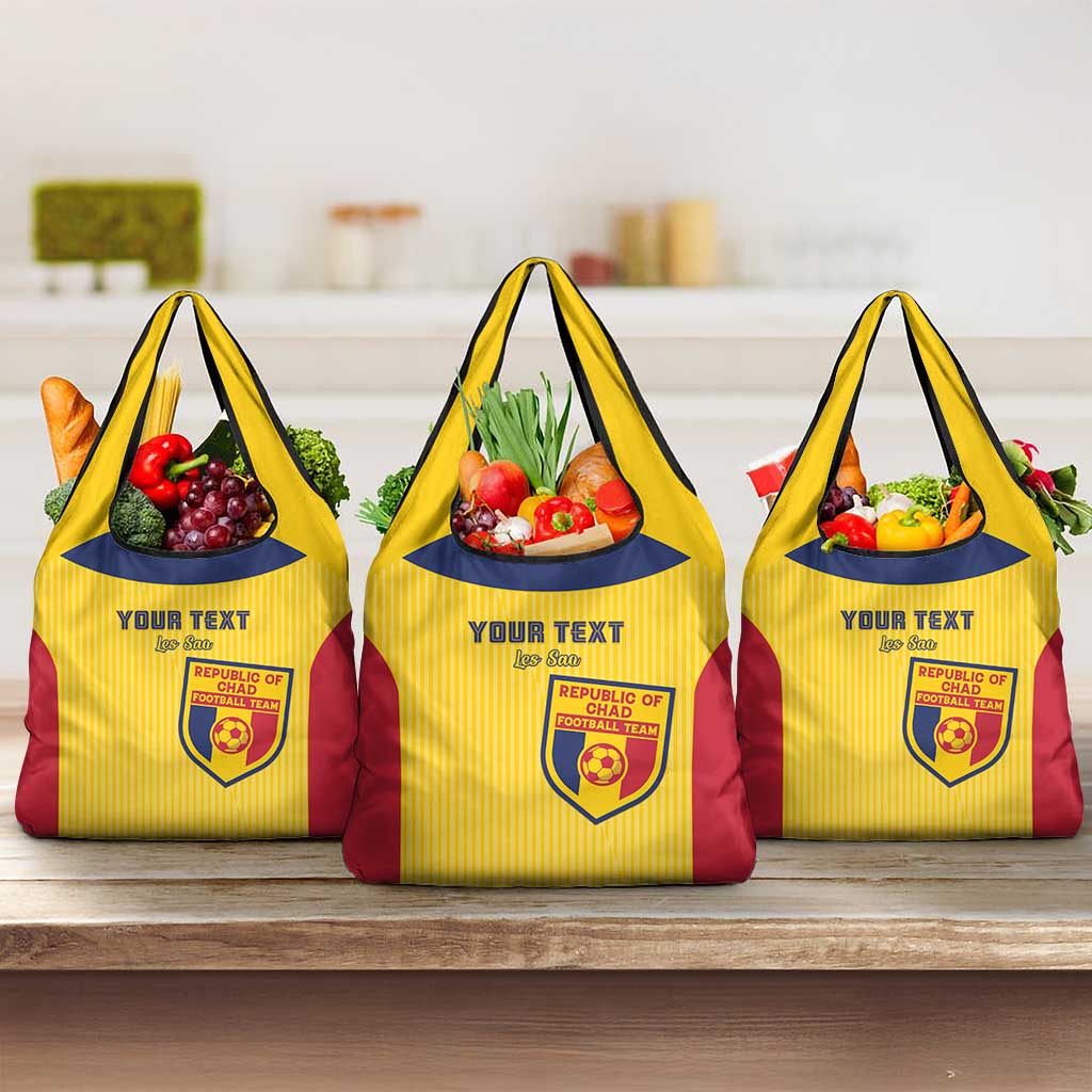 Custom Chad Football Grocery Bag Allez Les Sao