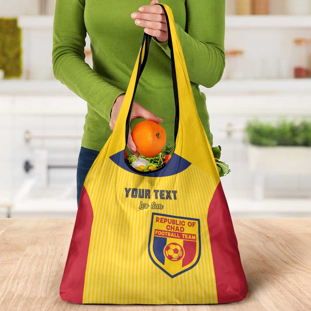 Custom Chad Football Grocery Bag Allez Les Sao