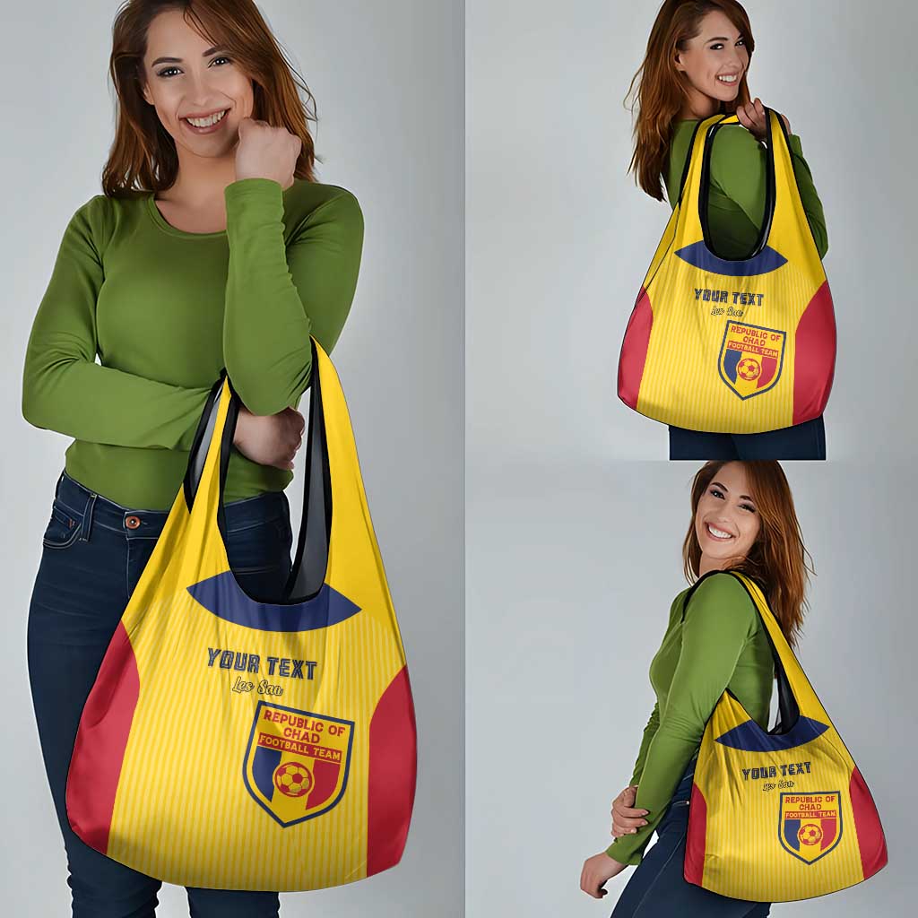 Custom Chad Football Grocery Bag Allez Les Sao