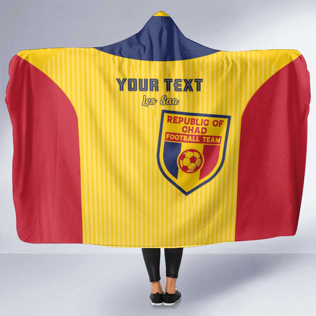 Custom Chad Football Hooded Blanket Allez Les Sao