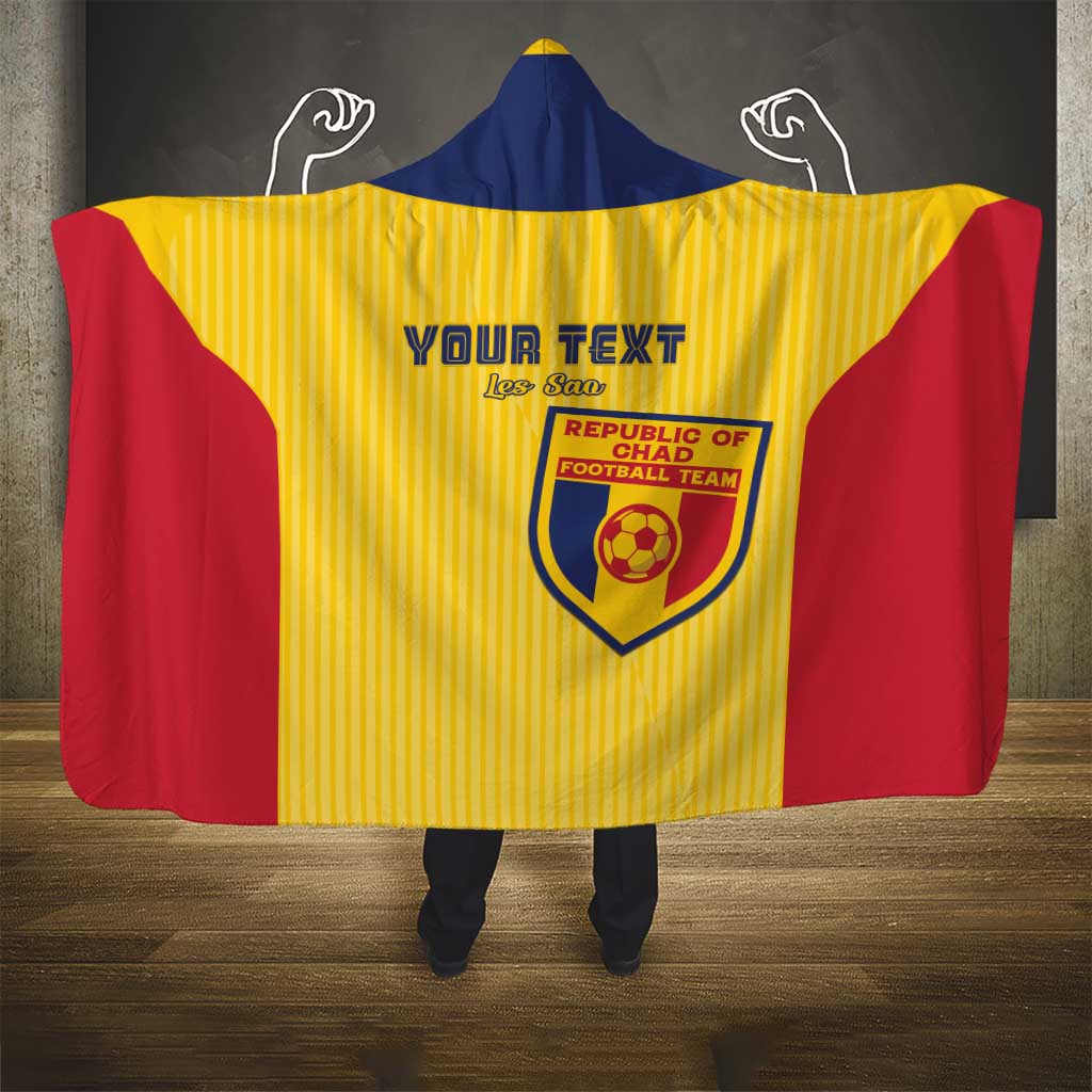 Custom Chad Football Hooded Blanket Allez Les Sao