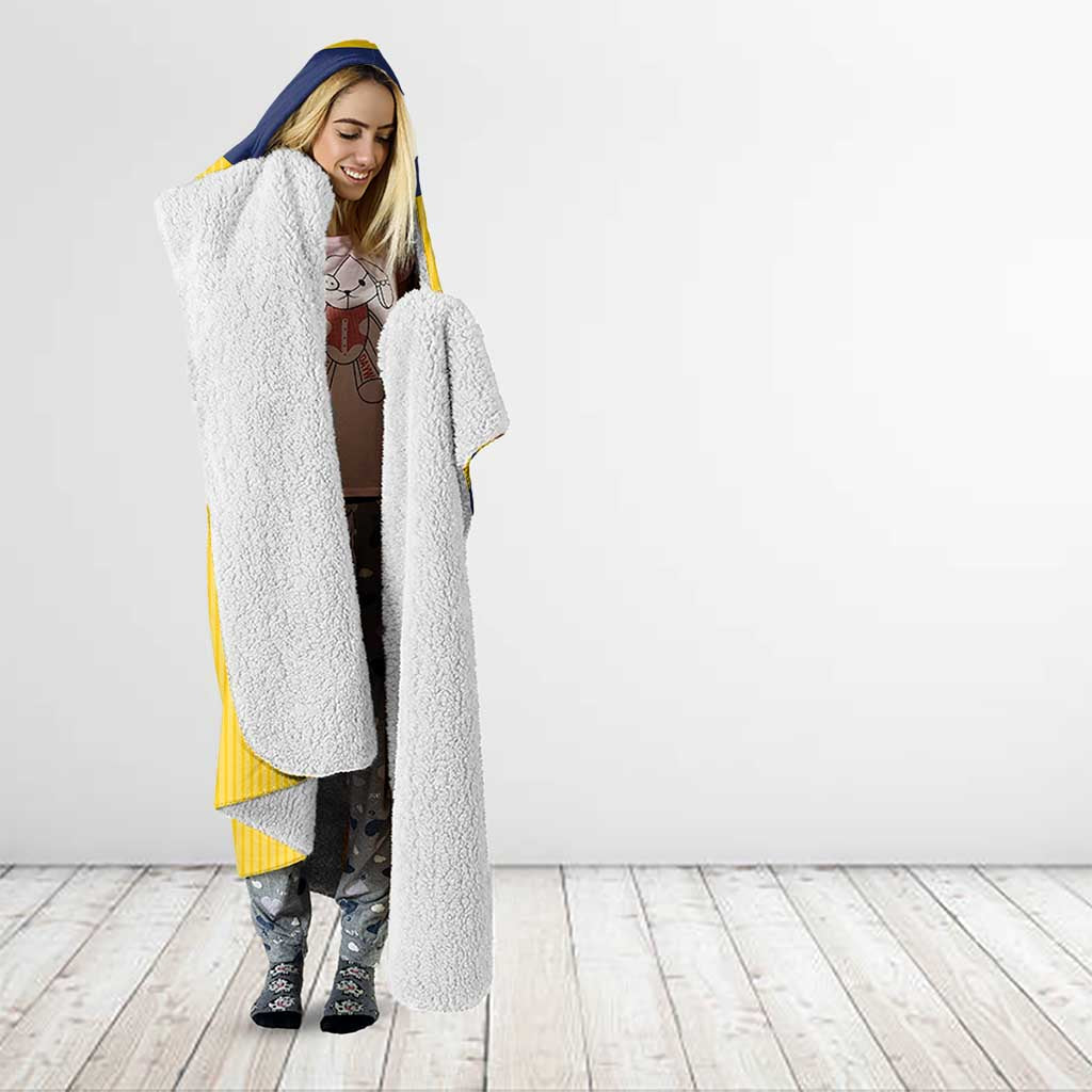 Custom Chad Football Hooded Blanket Allez Les Sao