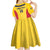 Custom Chad Football Kid Short Sleeve Dress Allez Les Sao