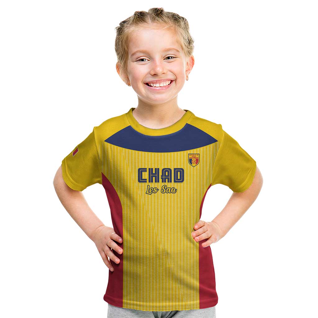 Custom Chad Football Kid T Shirt Allez Les Sao