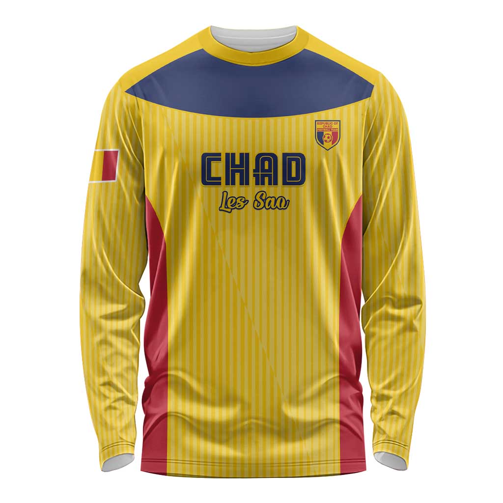 Custom Chad Football Long Sleeve Shirt Allez Les Sao