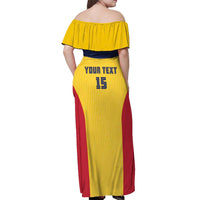Custom Chad Football Off Shoulder Maxi Dress Allez Les Sao