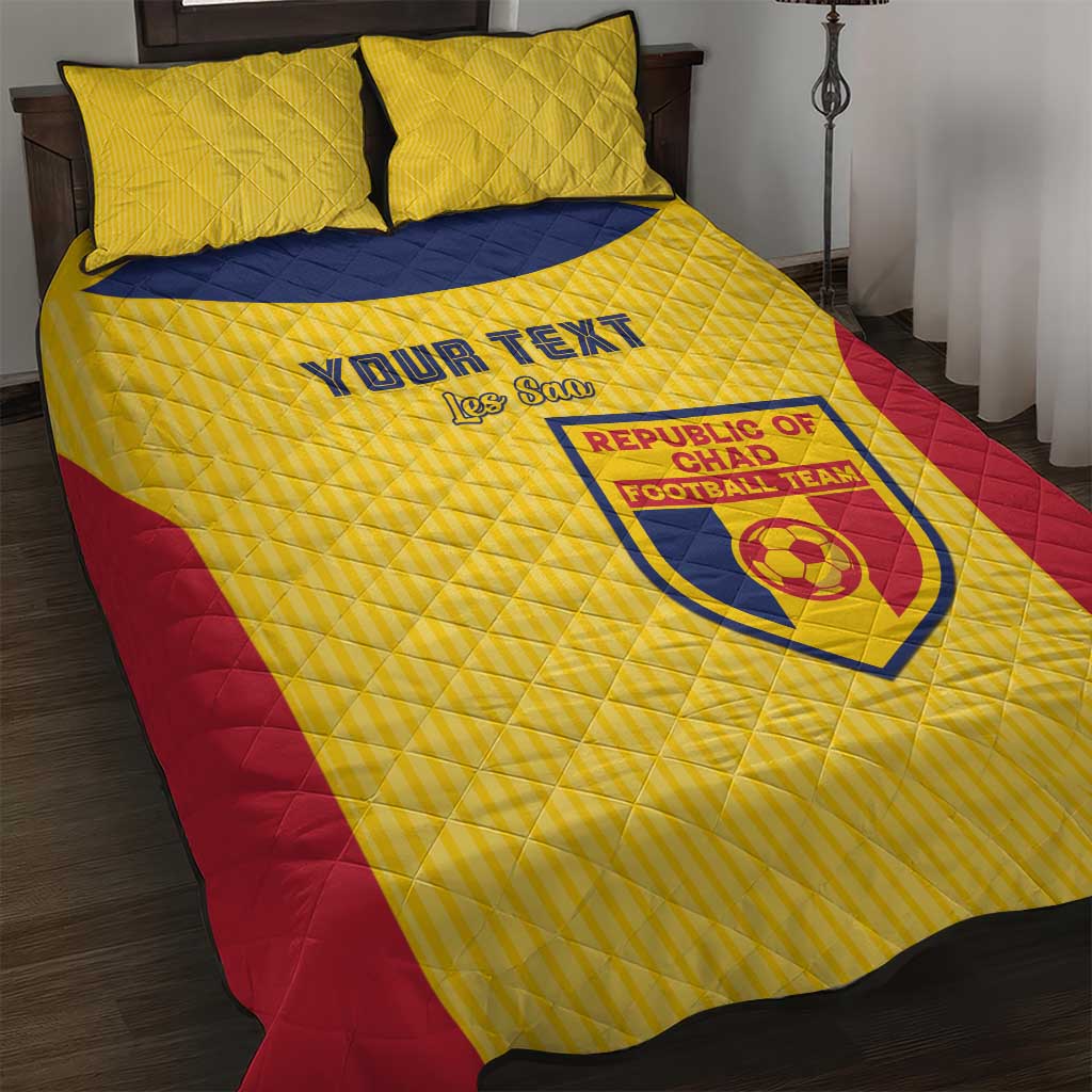 Custom Chad Football Quilt Bed Set Allez Les Sao