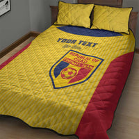 Custom Chad Football Quilt Bed Set Allez Les Sao