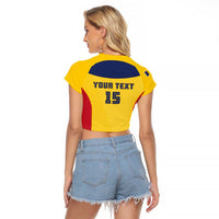 Custom Chad Football Raglan Cropped T Shirt Allez Les Sao