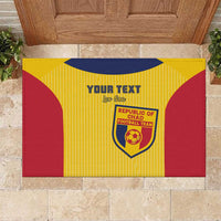 Custom Chad Football Rubber Doormat Allez Les Sao