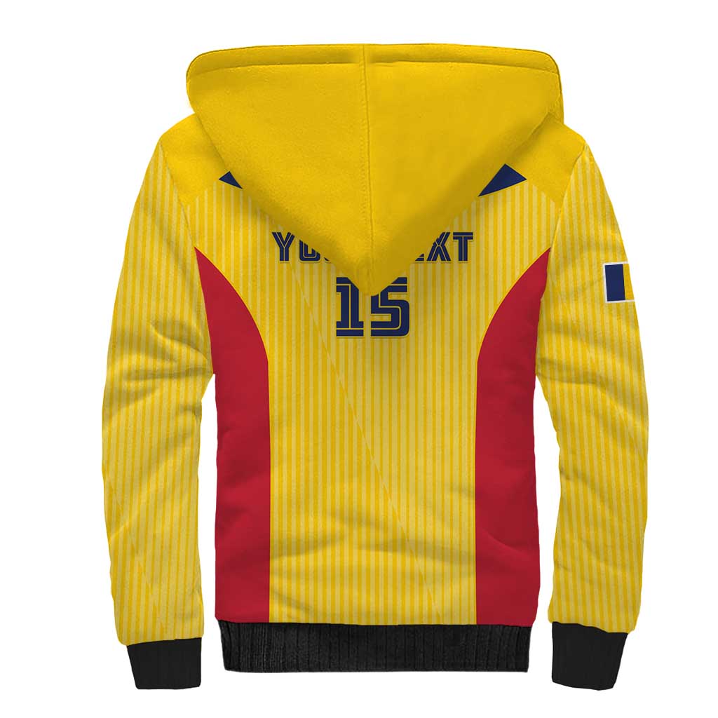 Custom Chad Football Sherpa Hoodie Allez Les Sao