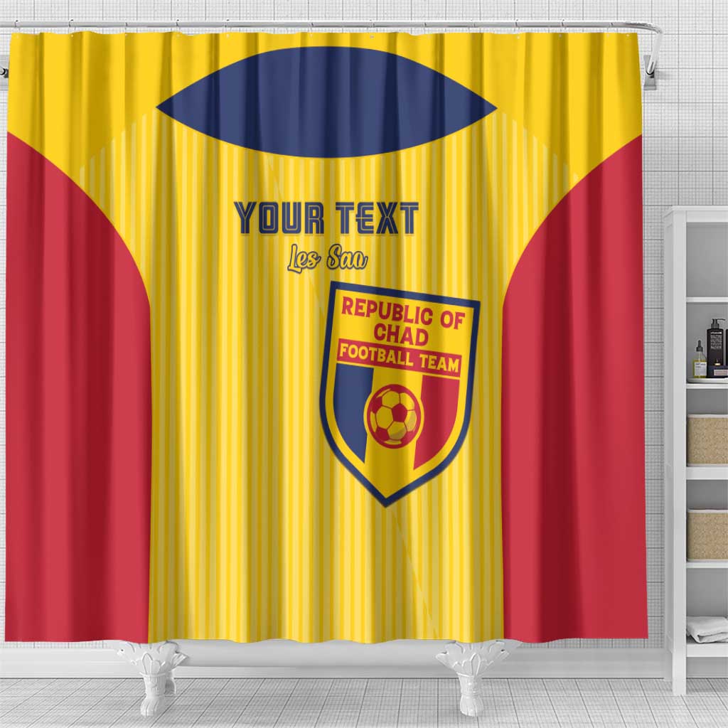 Custom Chad Football Shower Curtain Allez Les Sao
