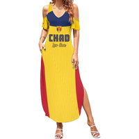 Custom Chad Football Summer Maxi Dress Allez Les Sao