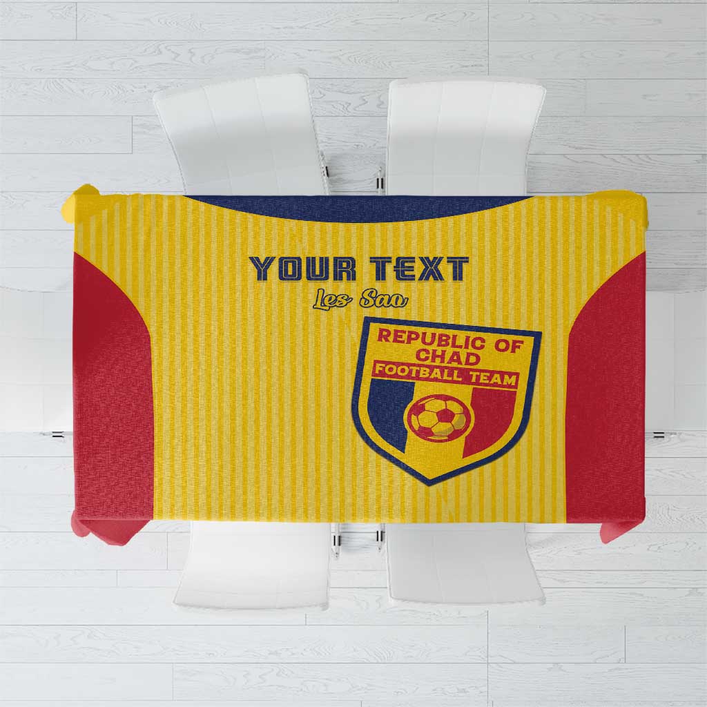 Custom Chad Football Tablecloth Allez Les Sao