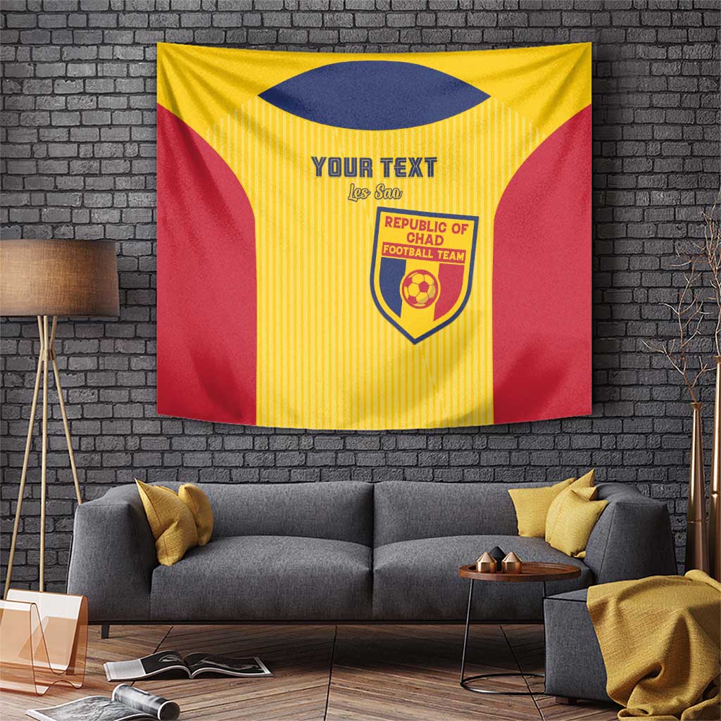 Custom Chad Football Tapestry Allez Les Sao