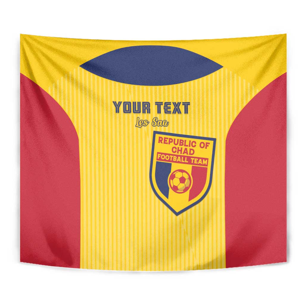 Custom Chad Football Tapestry Allez Les Sao