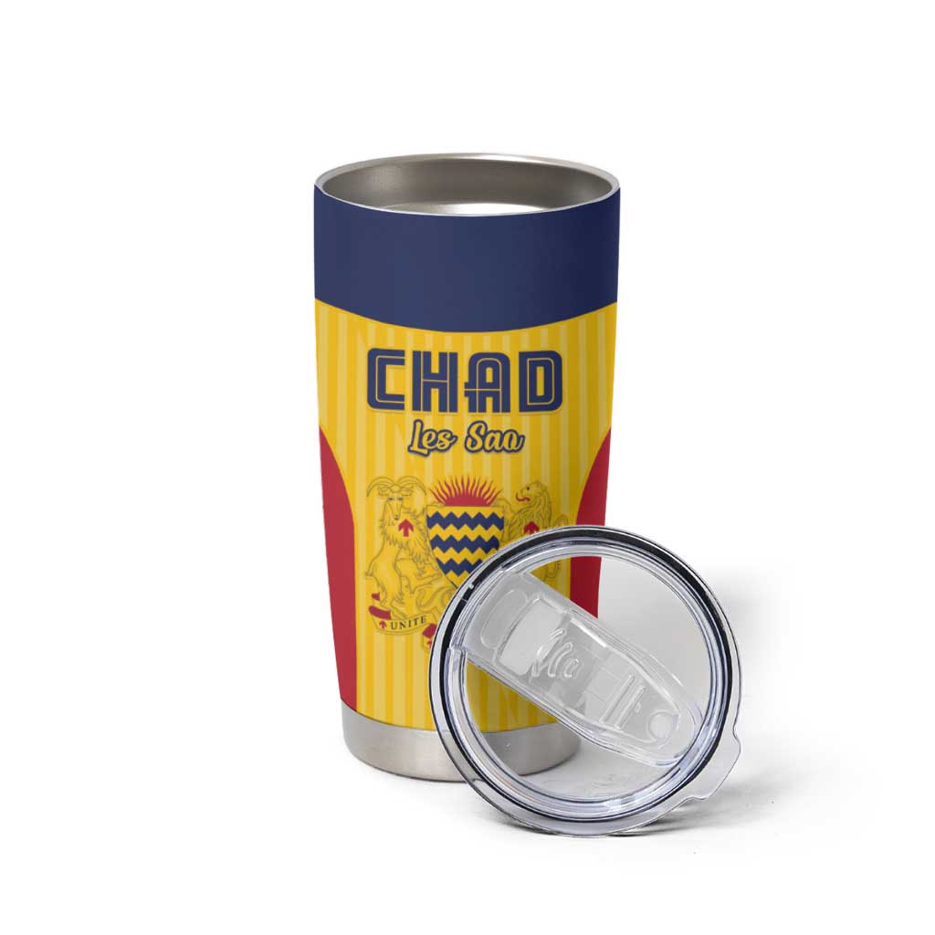 Custom Chad Football Tumbler Cup Allez Les Sao
