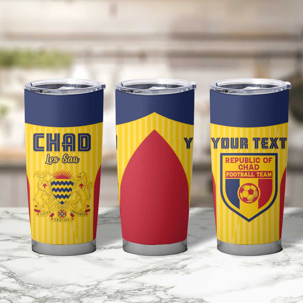 Custom Chad Football Tumbler Cup Allez Les Sao