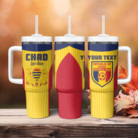 Custom Chad Football Tumbler With Handle Allez Les Sao
