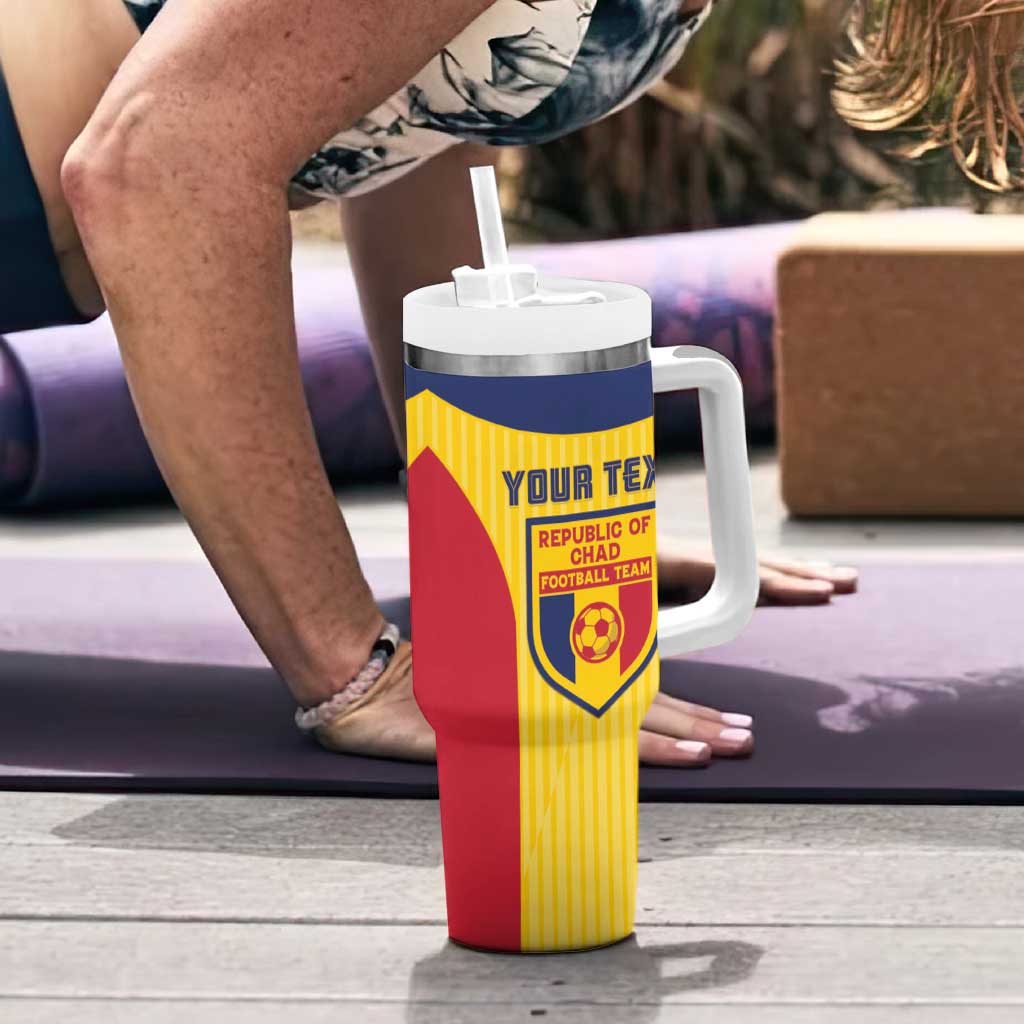 Custom Chad Football Tumbler With Handle Allez Les Sao