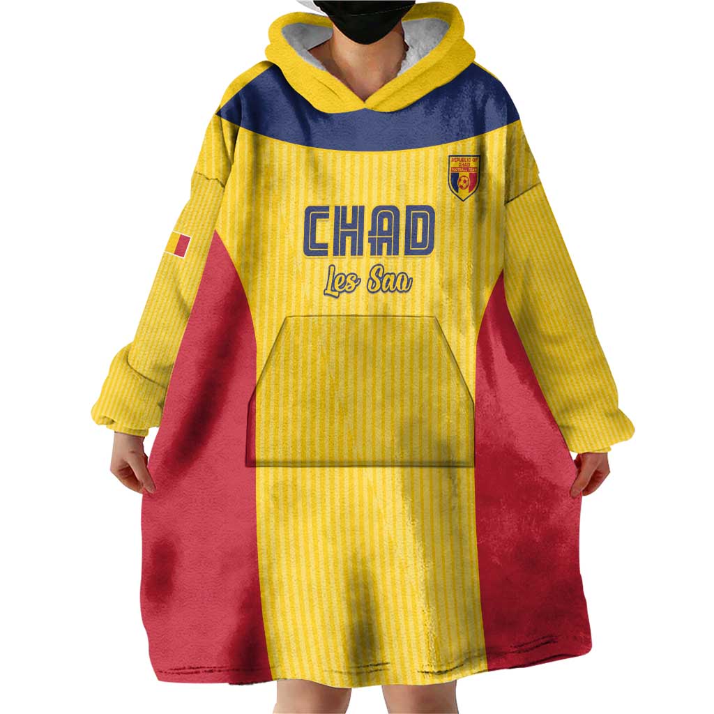 Custom Chad Football Wearable Blanket Hoodie Allez Les Sao