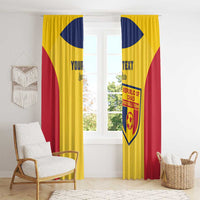 Custom Chad Football Window Curtain Allez Les Sao