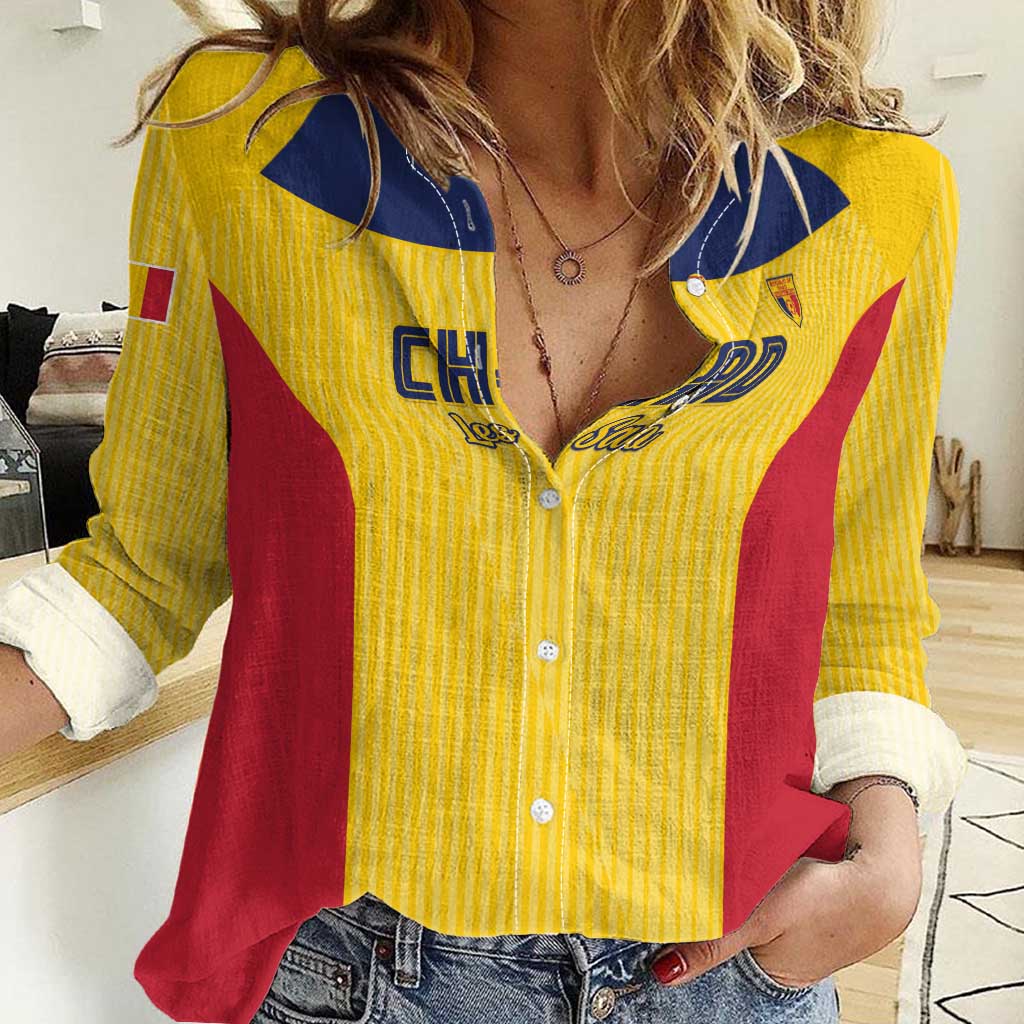 Custom Chad Football Women Casual Shirt Allez Les Sao