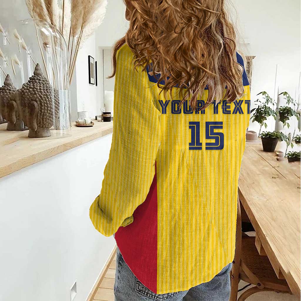 Custom Chad Football Women Casual Shirt Allez Les Sao