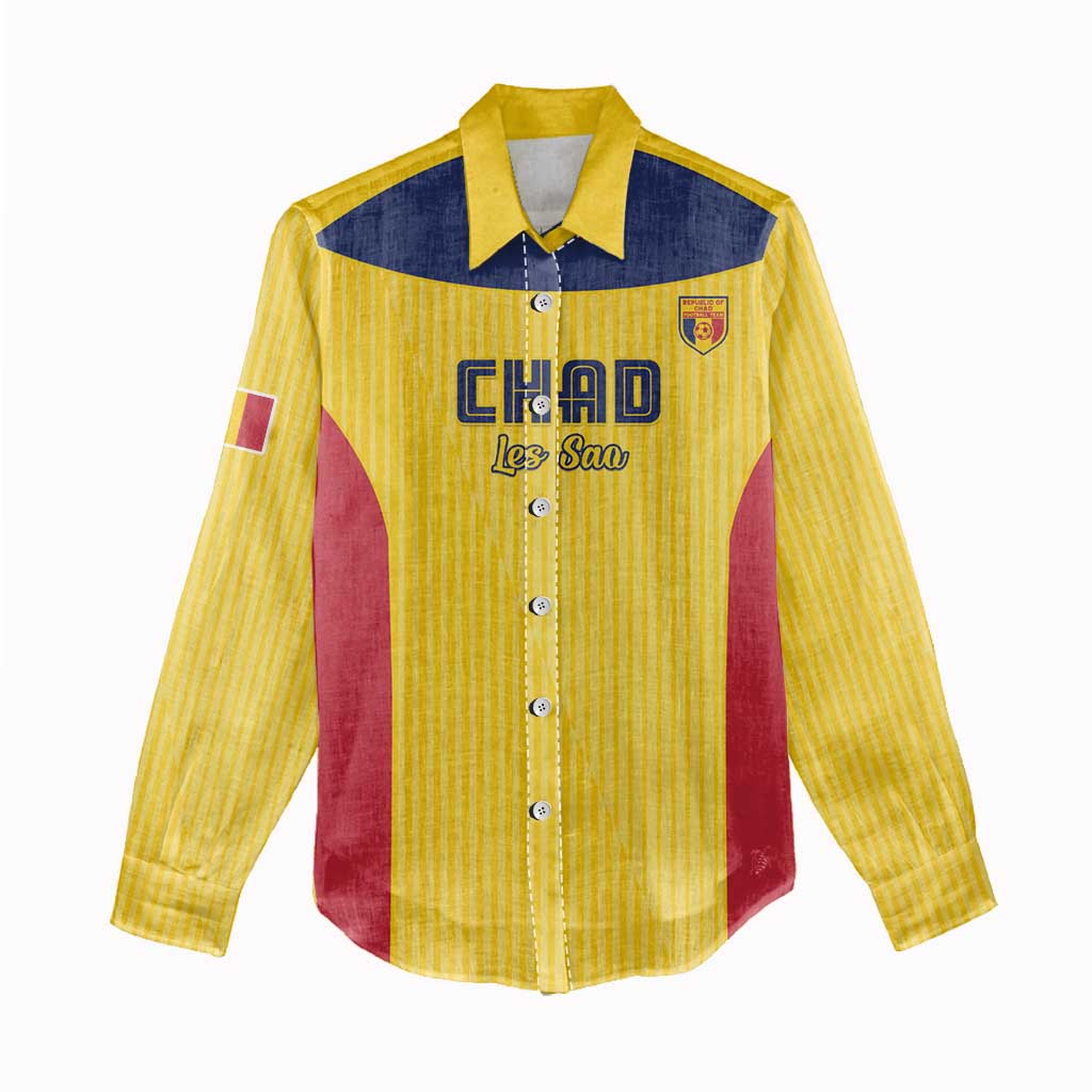 Custom Chad Football Women Casual Shirt Allez Les Sao