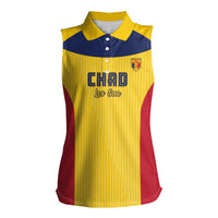 Custom Chad Football Women Sleeveless Polo Shirt Allez Les Sao