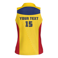 Custom Chad Football Women Sleeveless Polo Shirt Allez Les Sao