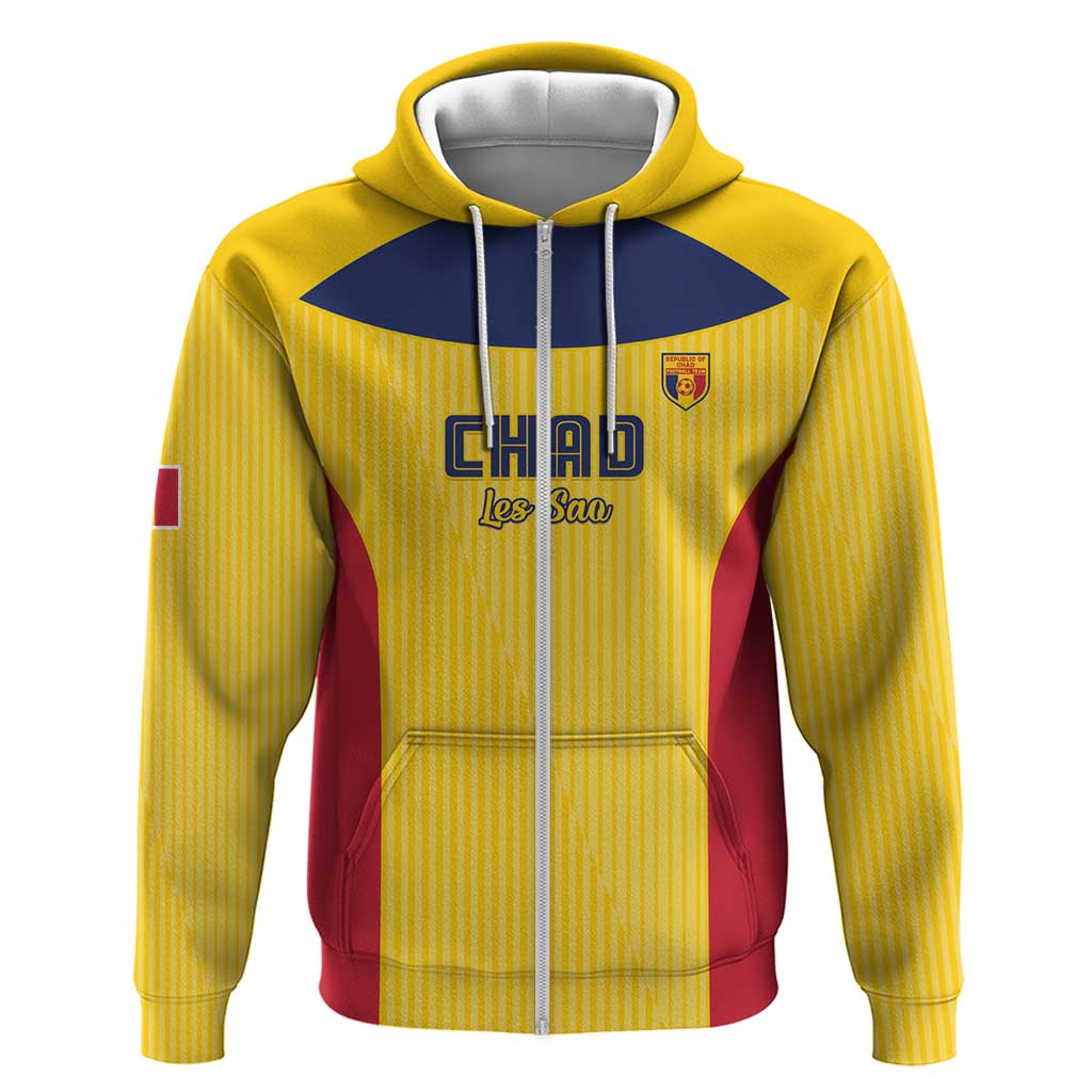Custom Chad Football Zip Hoodie Allez Les Sao