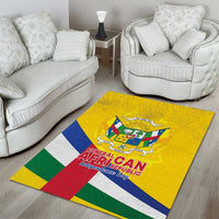 Central African Republic Independence Day Area Rug Coat Of Arms Proteas