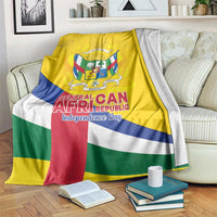 Central African Republic Independence Day Blanket Coat Of Arms Proteas