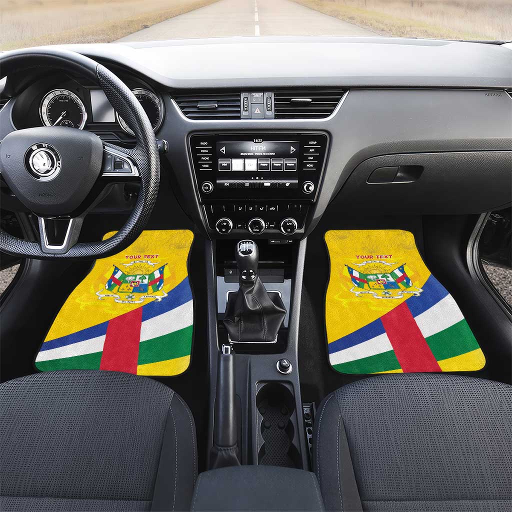 Central African Republic Independence Day Car Mats Coat Of Arms Proteas