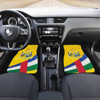 Central African Republic Independence Day Car Mats Coat Of Arms Proteas